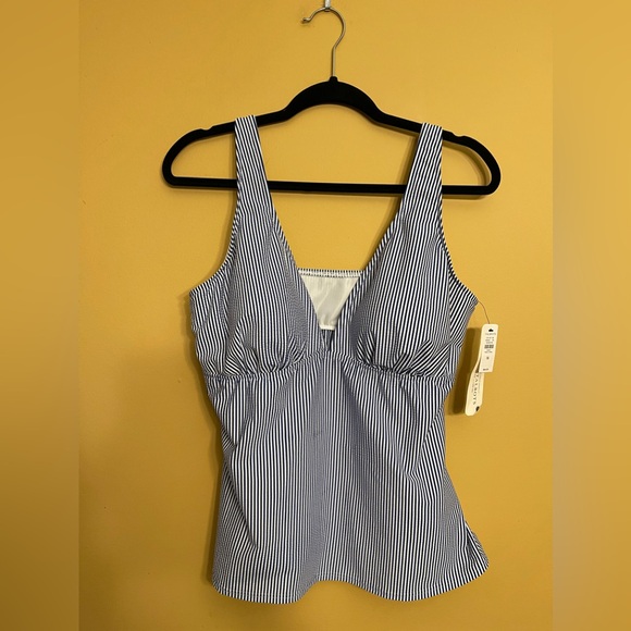 NWT MIRACLESUIT® V-NECK TANKINI - SEERSUCKER - Picture 3 of 9